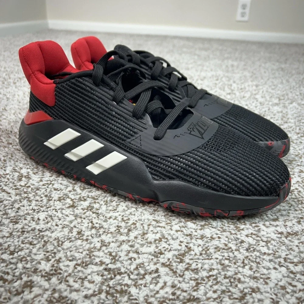 Adidas Shoes Mens Size 11 Black Louisville Cardinals Pro Bounce Basketball Low
